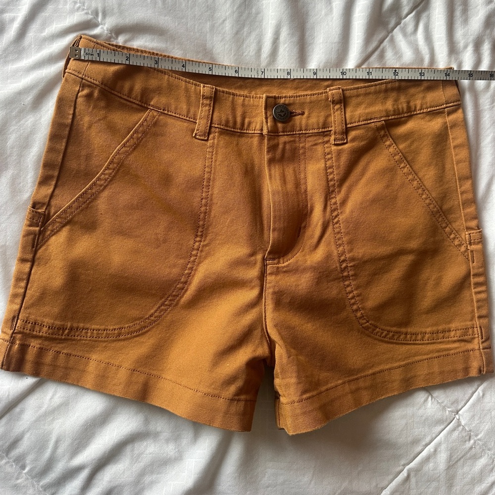 Patagonia Women’s Rust Brown Canvas Standup Shorts - Picture 5 of 6